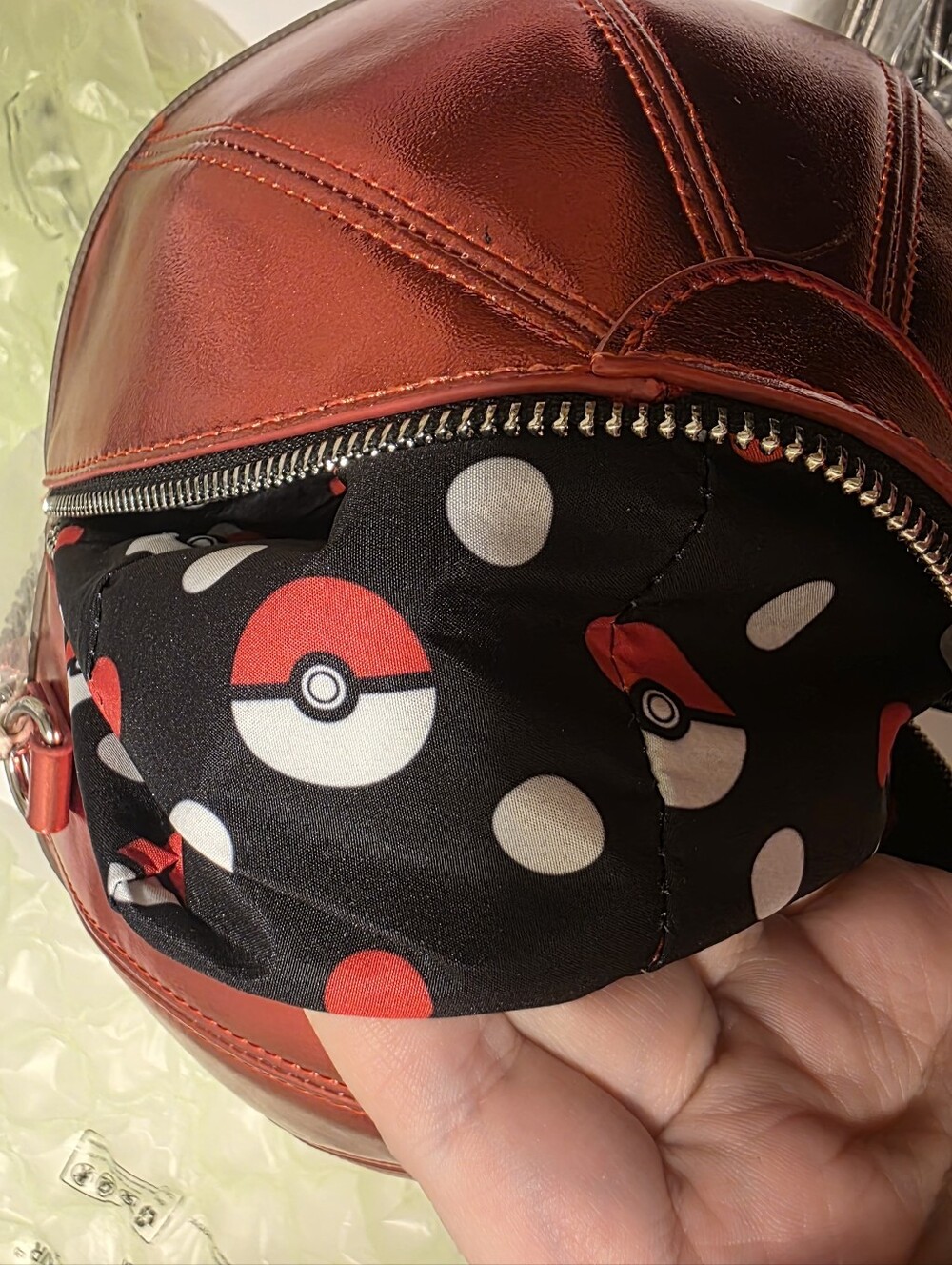Loungefly Metallic Pokeball Crossbody Bag NWT - Picture 5 of 6